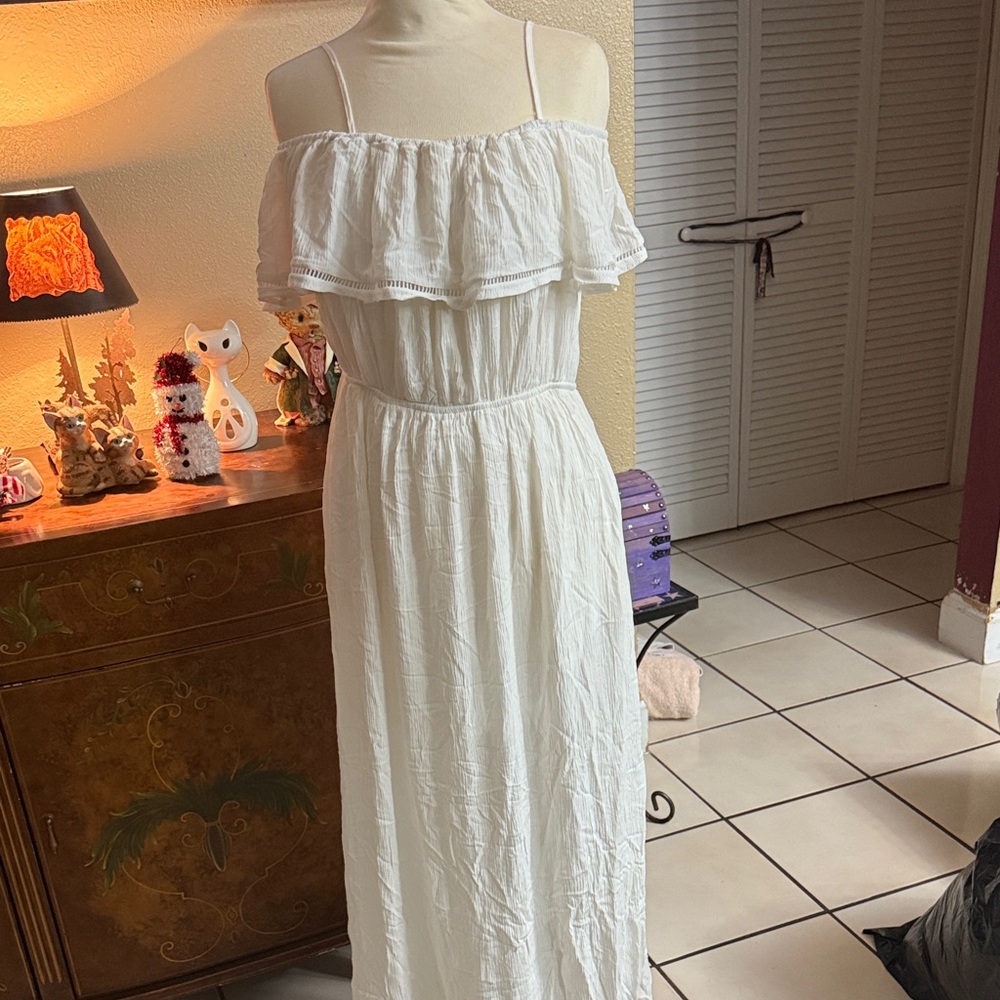 Faviana Strapless White Dress